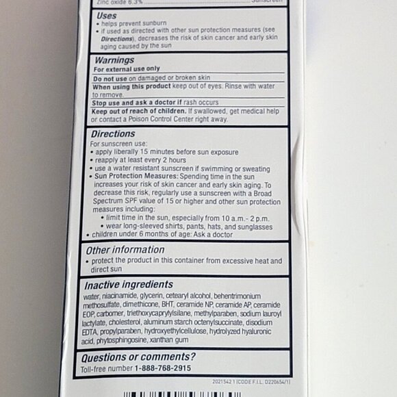 Cerave AM Facial Moisturizing Lotion SPF 30 Broad Spectrum Listing 3 of 3 - Picture 9 of 11